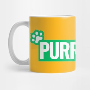 CAT LOVER LOGO GREEN PURRRFECT Mug